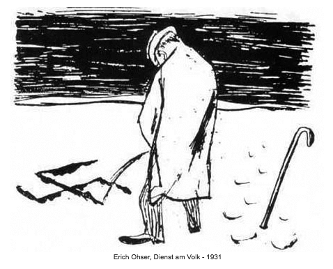 Karrikatur: Dienst am Volk, 1931