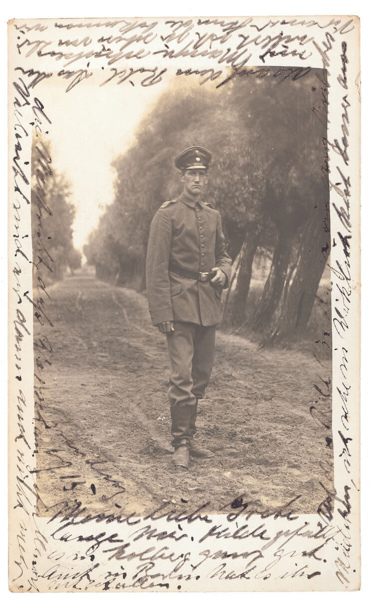 Feldpostkarte, Friedrich Görtitz, 1915