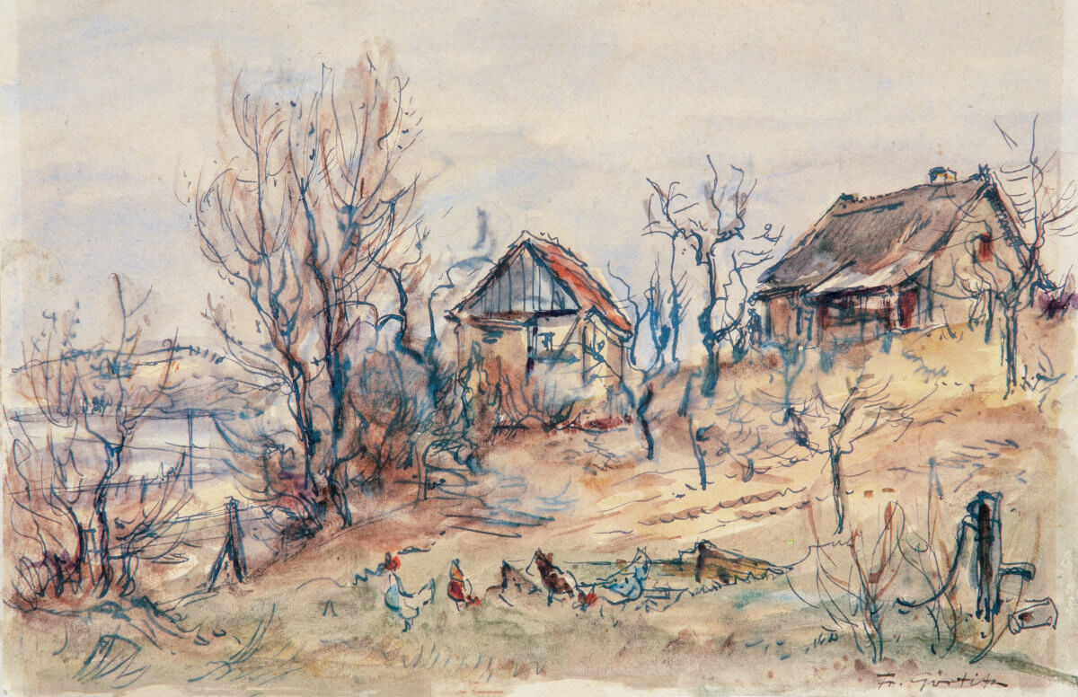Alt-Töplitz i. d. Mark (1938), Aquarell