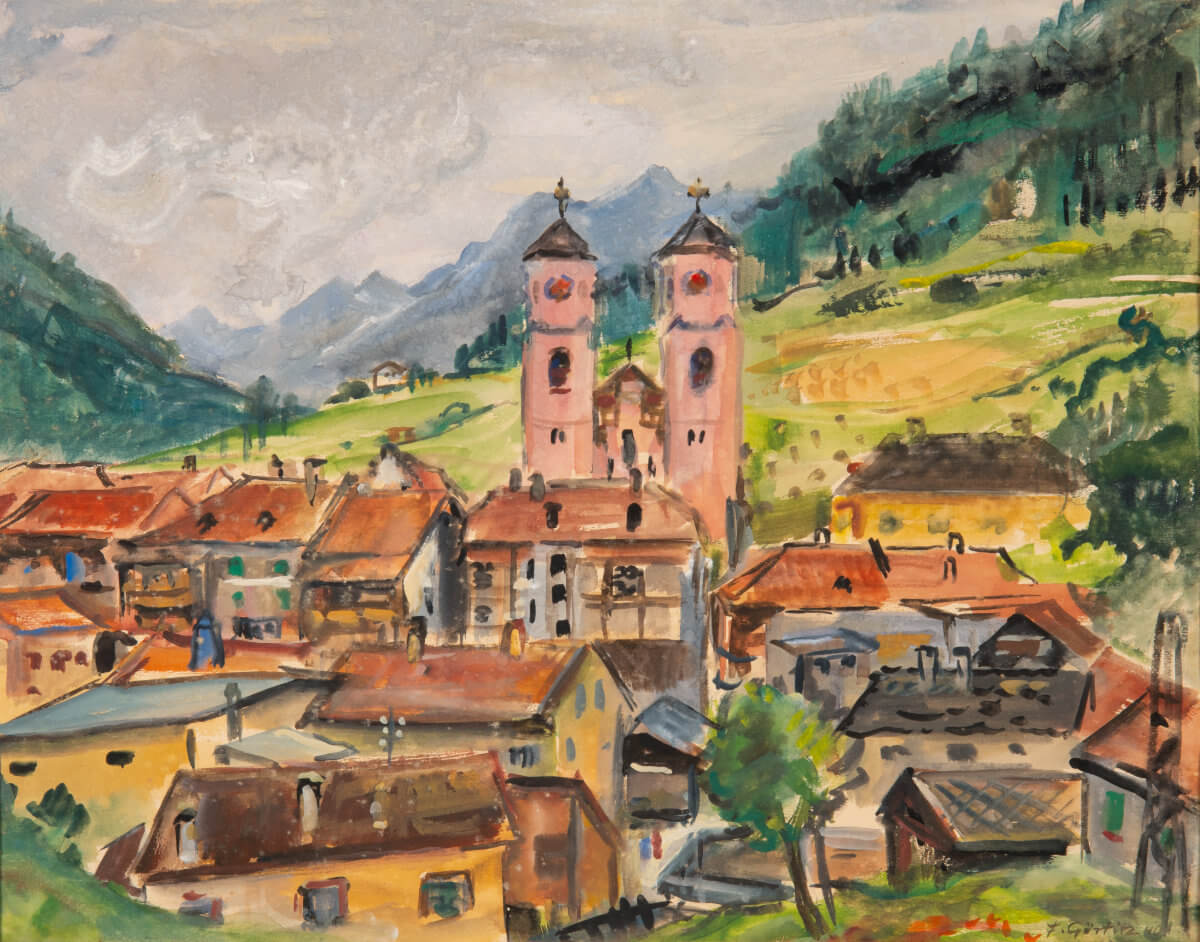 Steinach am Brenner (1940), Aquarell