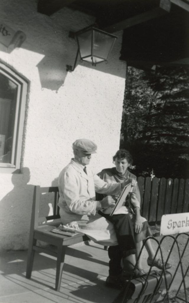 Hilde und Friedrich Görtitz 1957 in Grainau