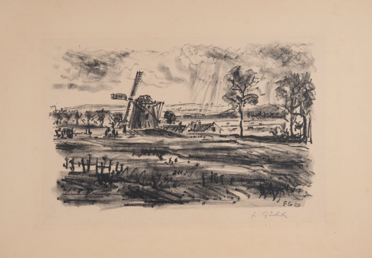 Landschaft in Flandern (1929), Stein