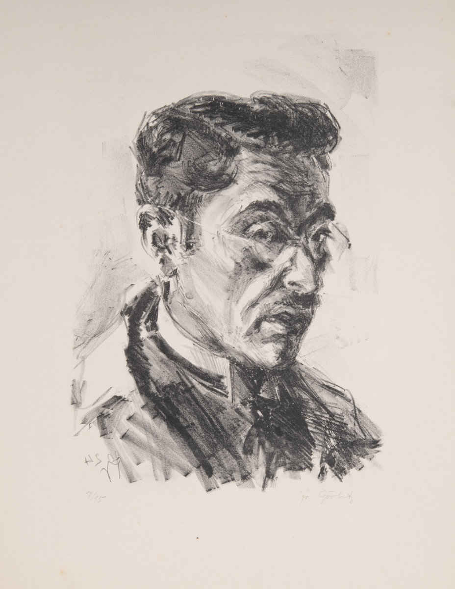 Portrait des Grafikers Kaufmann (1919), Stein