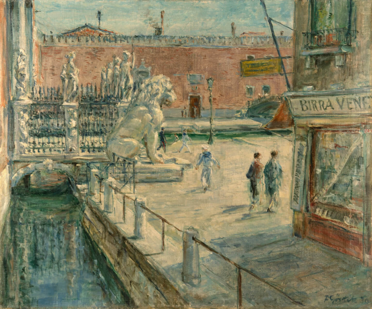 Venedig am alten Arsenal (1930), Öl/Lwd.