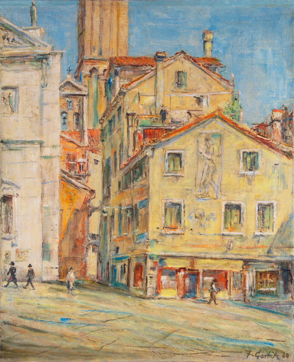 Venedig, Campo San Mauricio II (1930), Öl/Lwd.