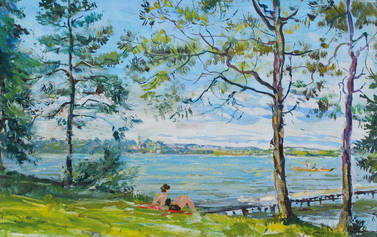 Lido Seeshaupt (nicht datiert), Öl/Malkarton