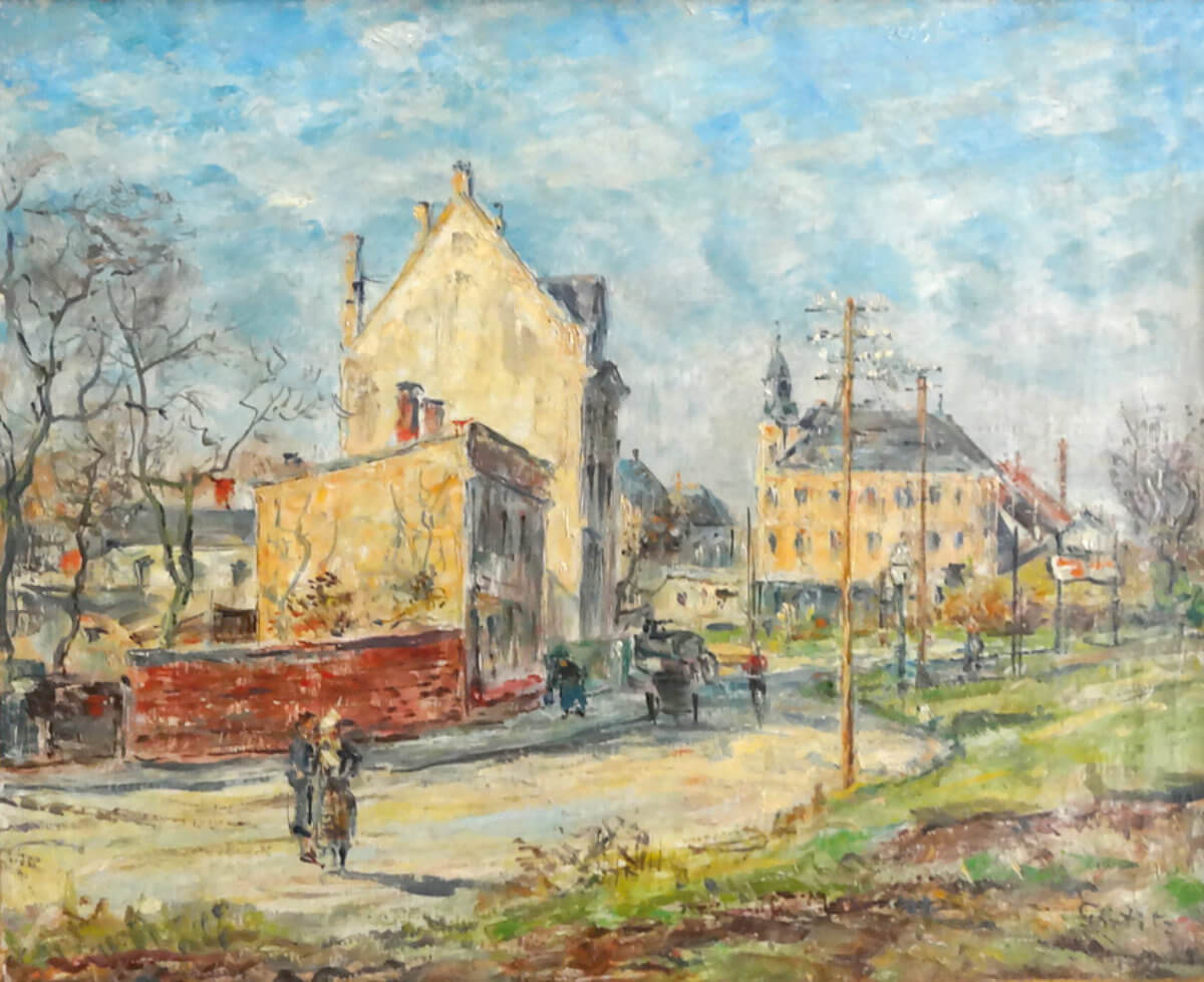 Leipzig Markkleeberg (nicht datiert), Öl/Lwd.