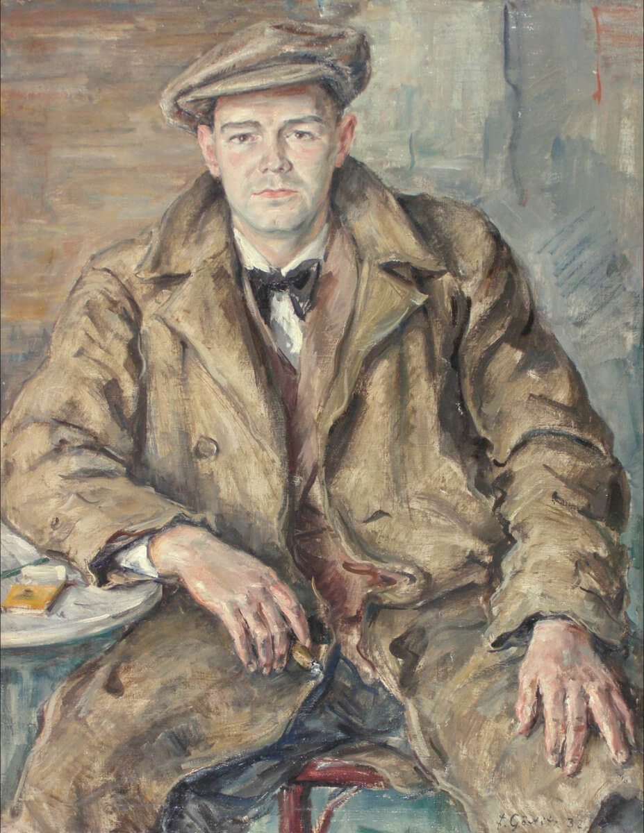 Portrait Karl Walther (1928), Öl/Lwd.