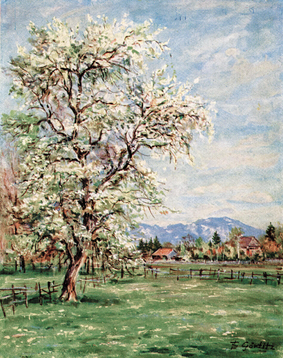 Frühling in den Voralpen (1947), Öl/Lwd.
