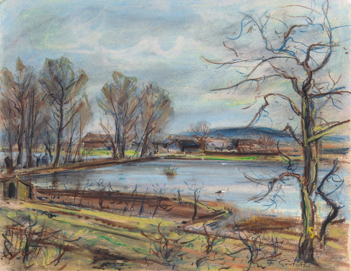 Vorfrühling bei Alt-Töplitz (nicht datiert), Pastell