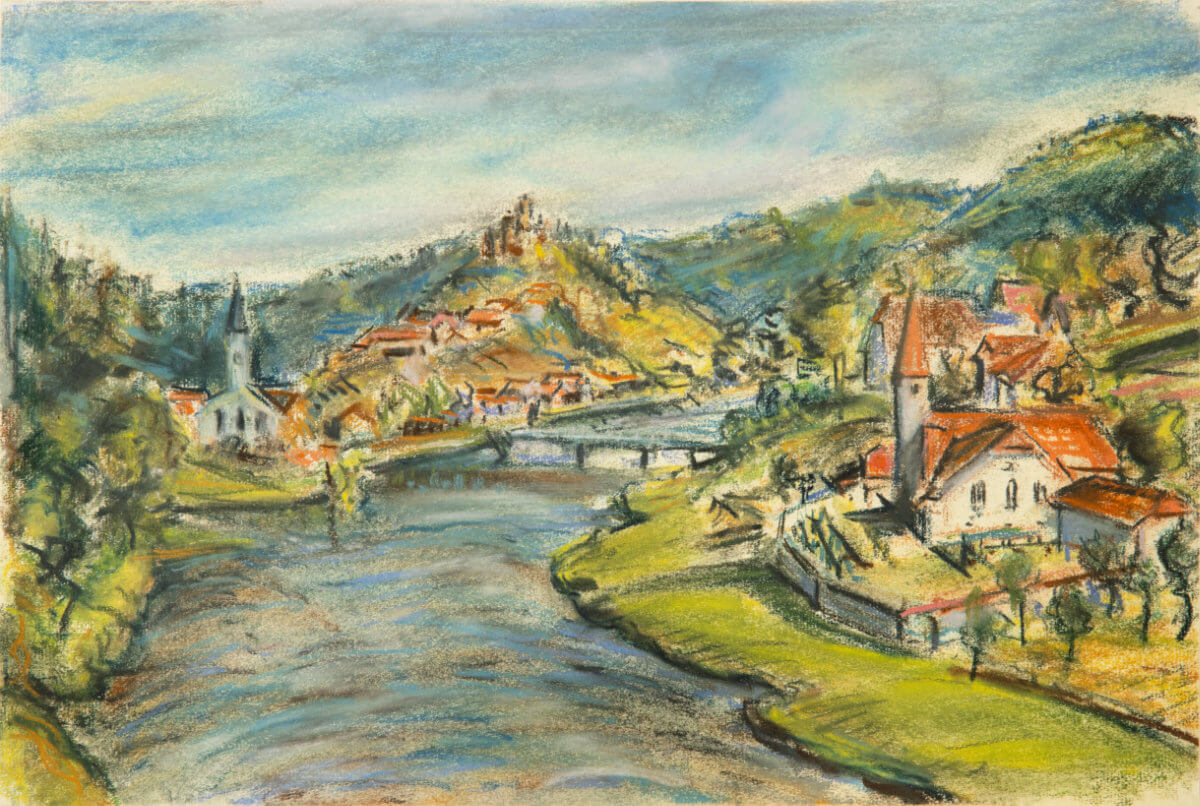 Bad Fürsteneck an der Ilz (nicht datiert), Pastell