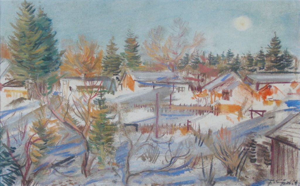 In der Ulrichsau (nicht datiert), Pastell