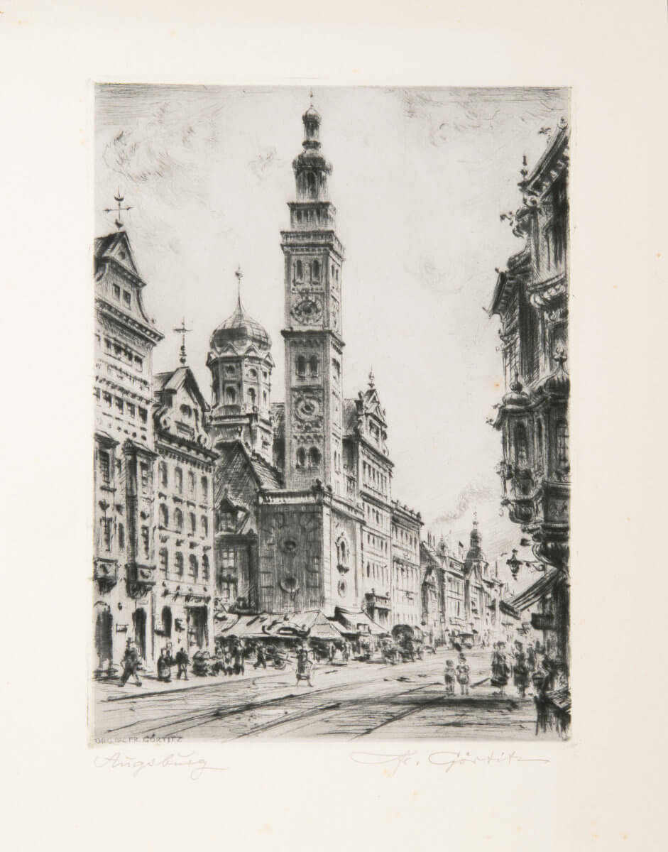 Augsburg, Rathaus und Perlach (1953) Folio