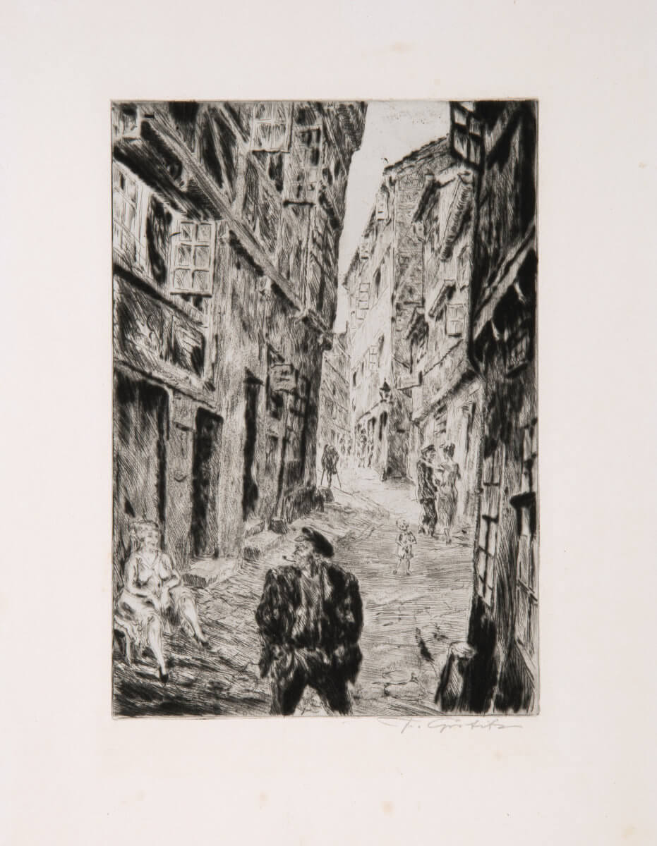 Hamburg, Gängeviertel (1924), Folio, Nickelzink