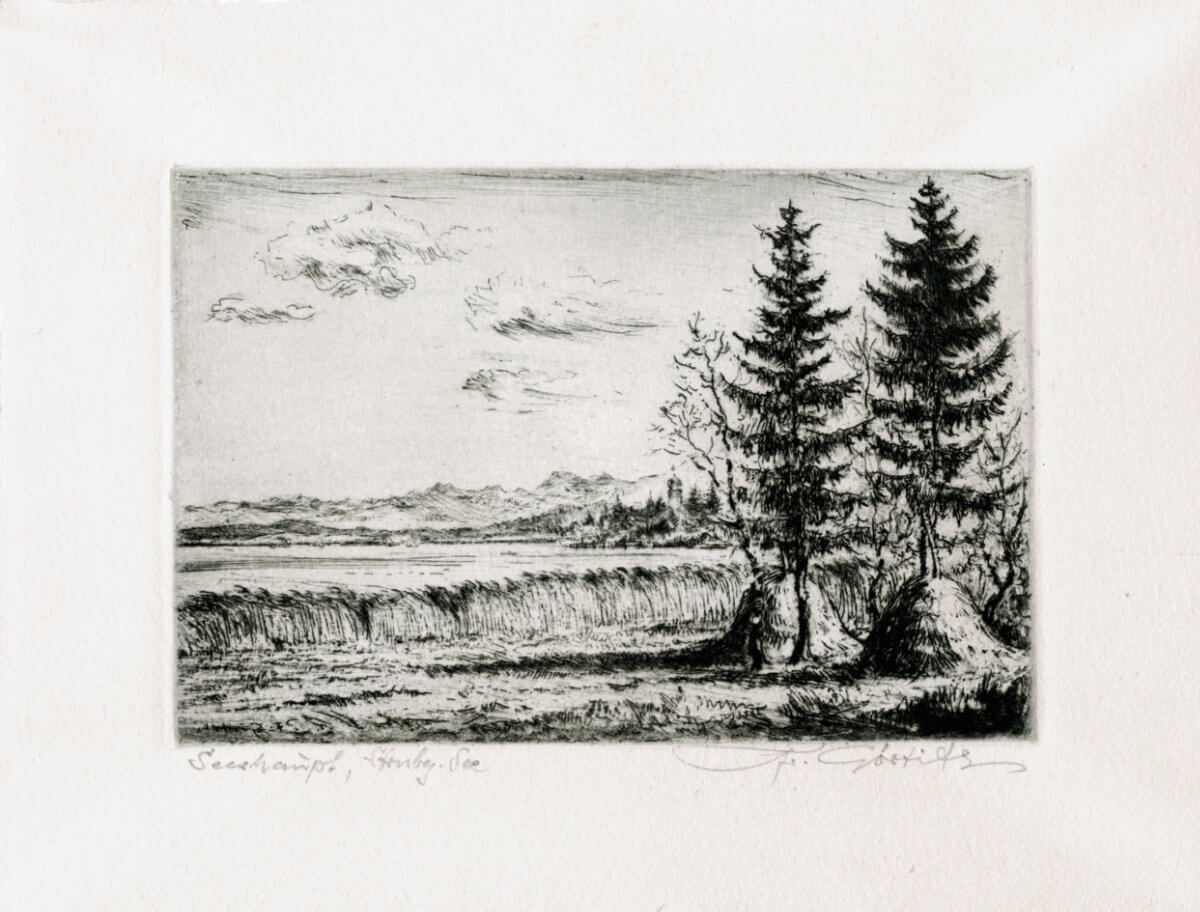 Seeshaupt (1946) Quart, Kaltnadel auf Kupfer