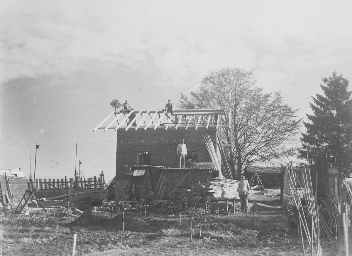 Richtfest in Ulrichsau, Seeshaupt, 1948