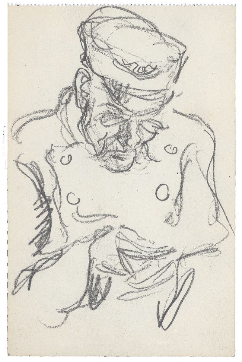 Im Leipziger Café Merkur, Zeichnung