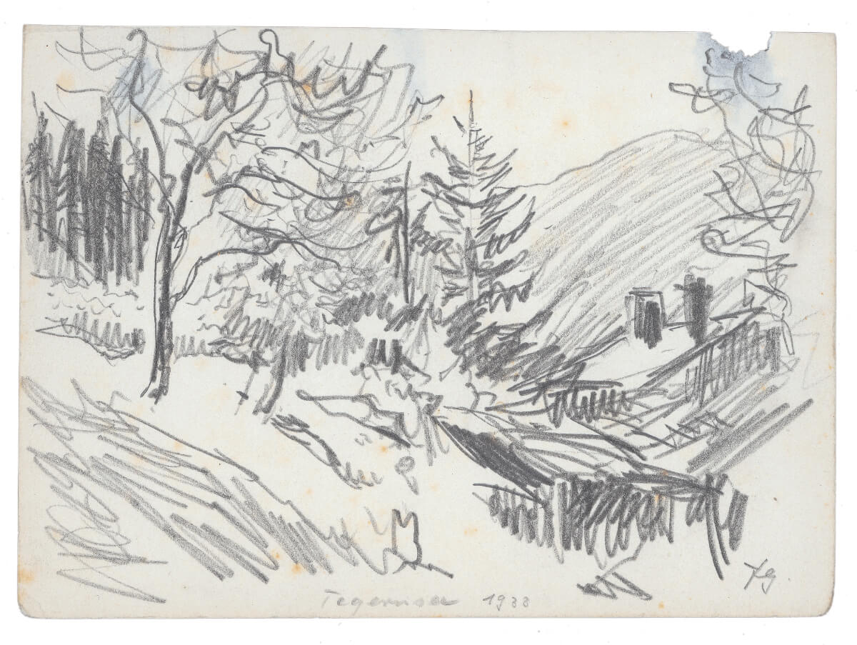 Tegernsee (1938), Bleistift