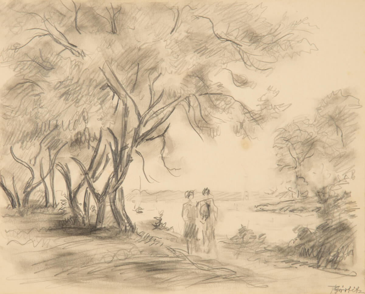 Pichelswerder bei Berlin, Bleistift